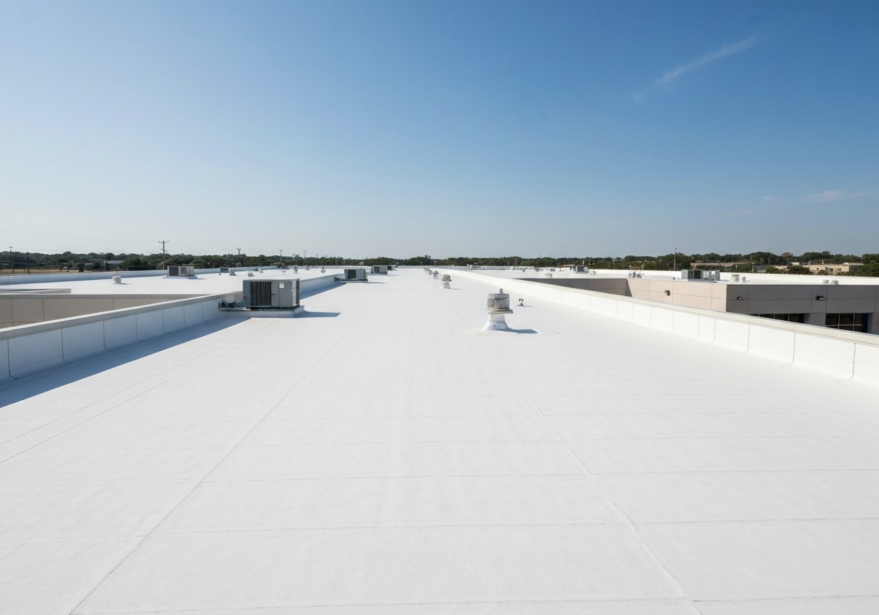 Commercial flat roofing