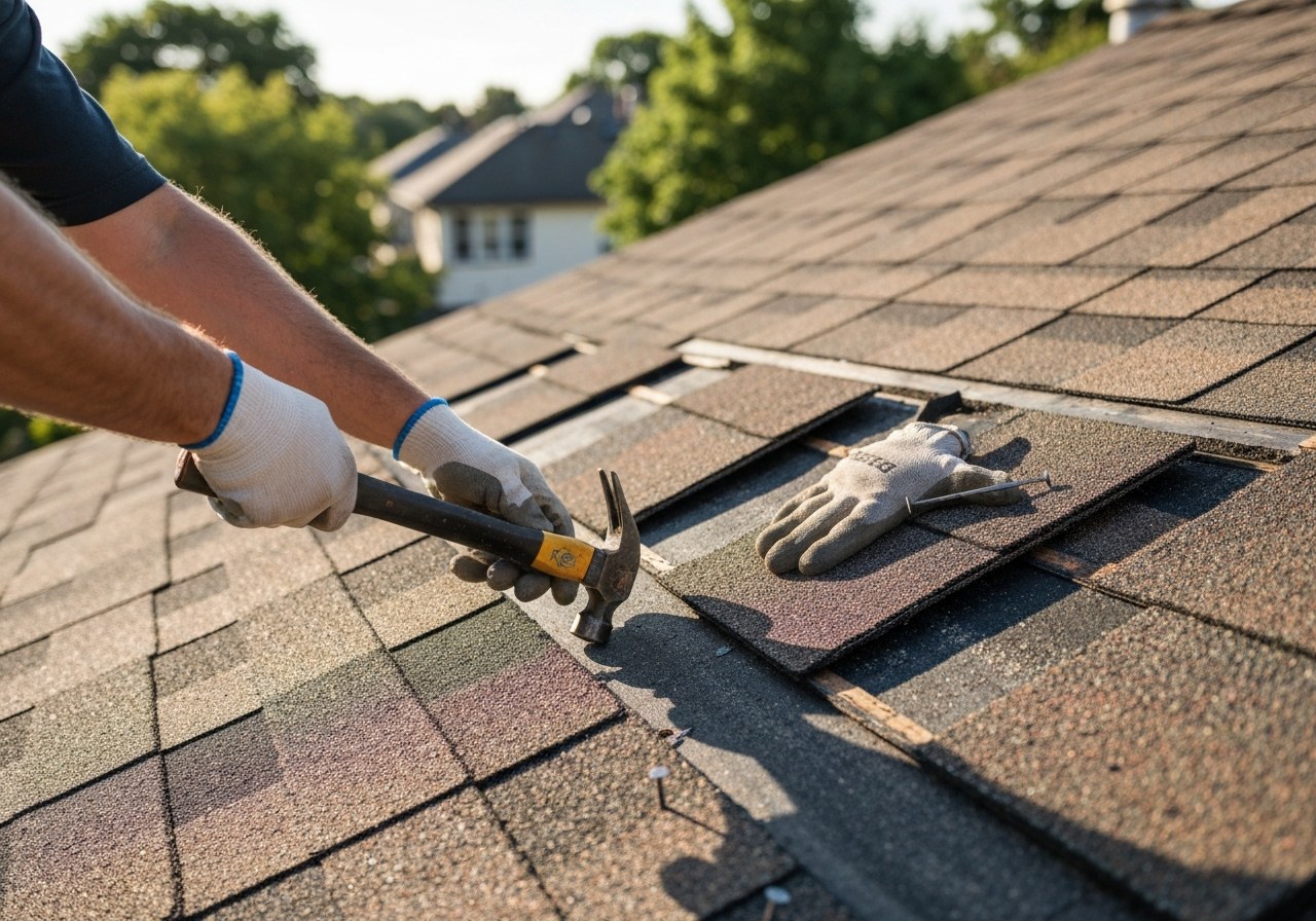Roof repair in Katy