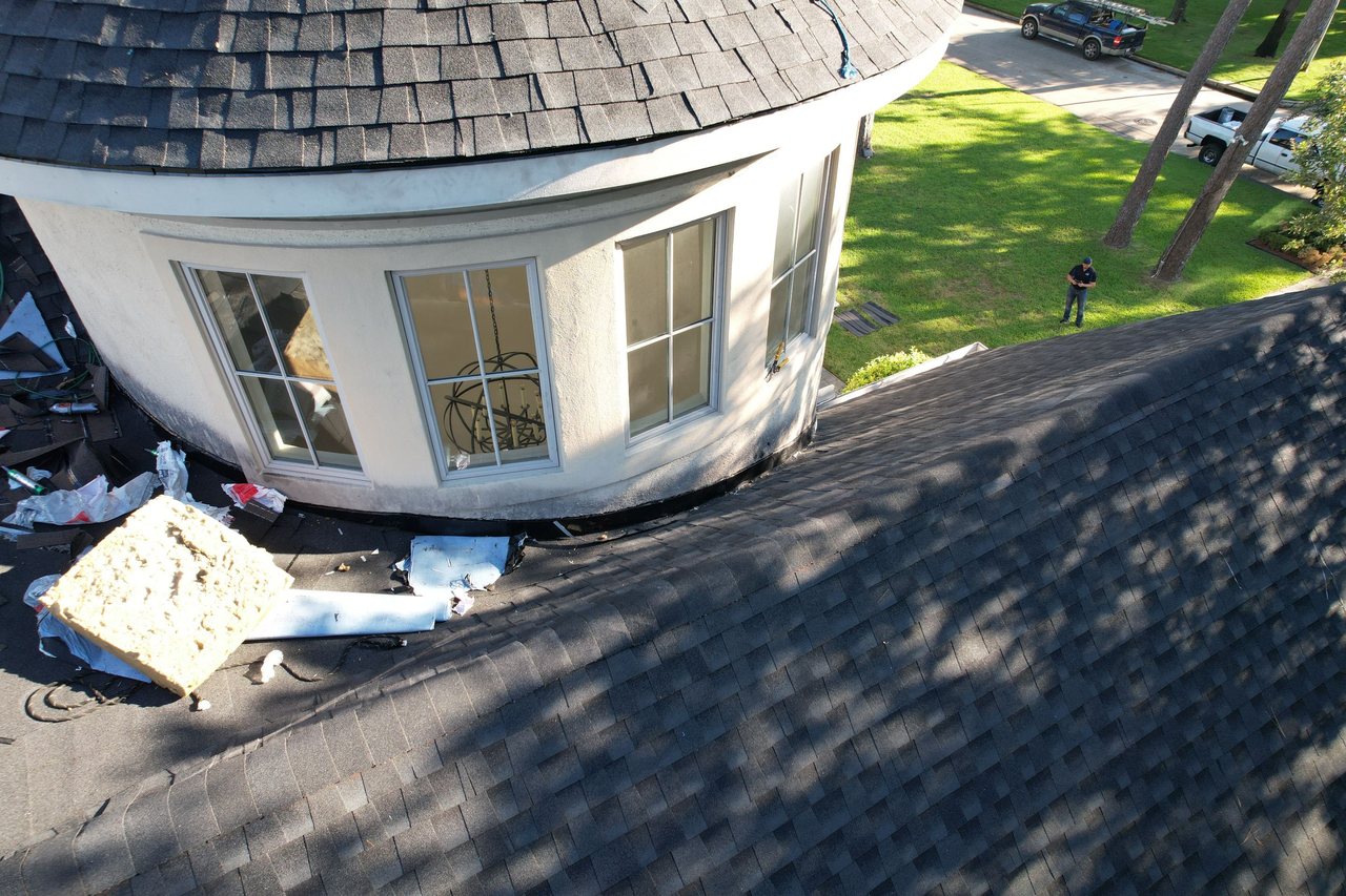 Roof leak repair in Katy