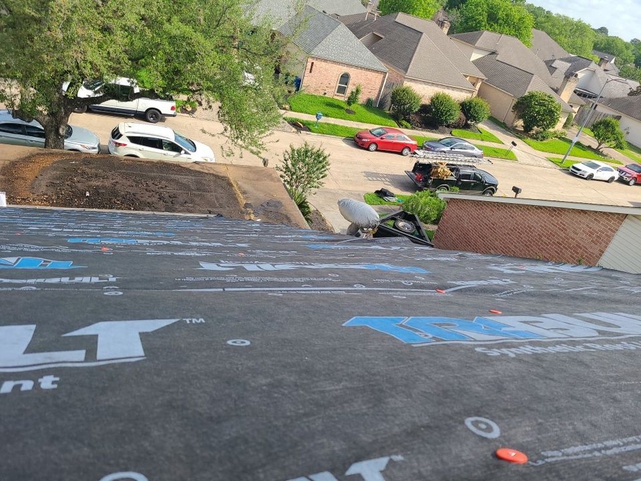 Hail-damaged shingles replaced near Wharton