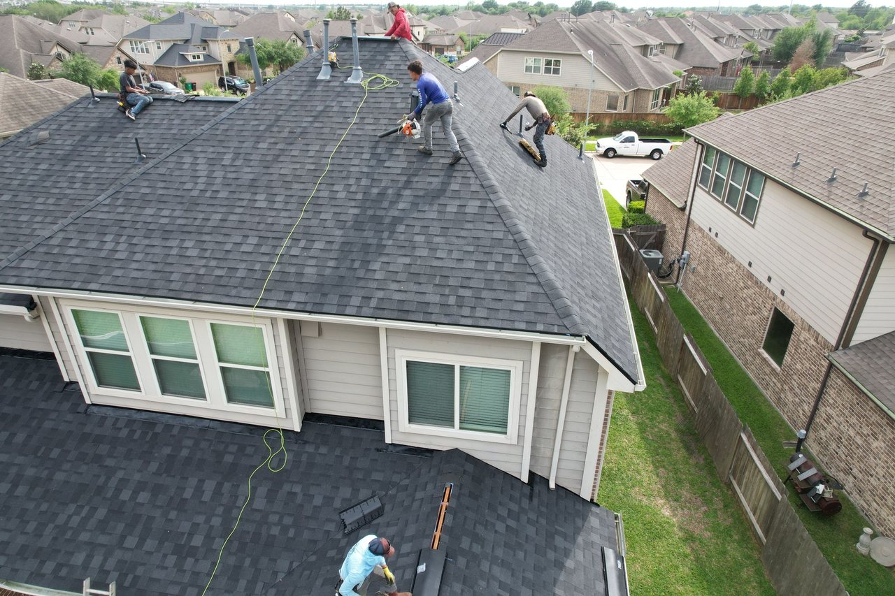 Completed roofing project