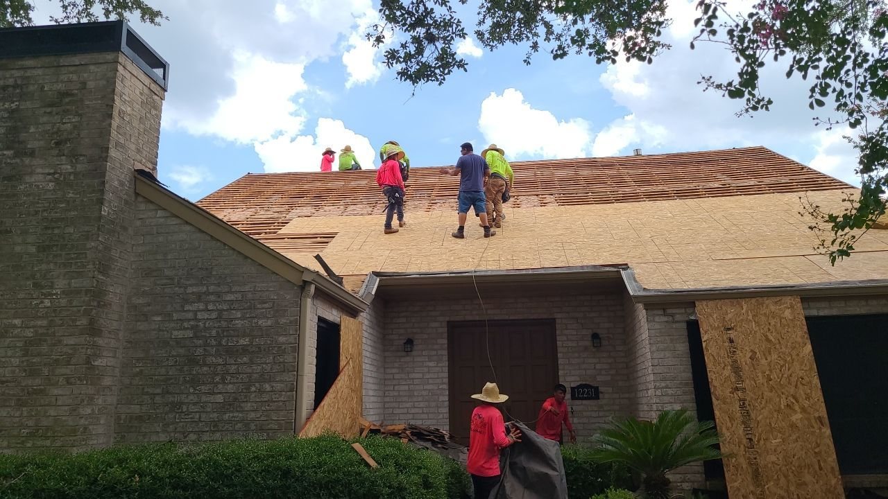 Completed roofing project